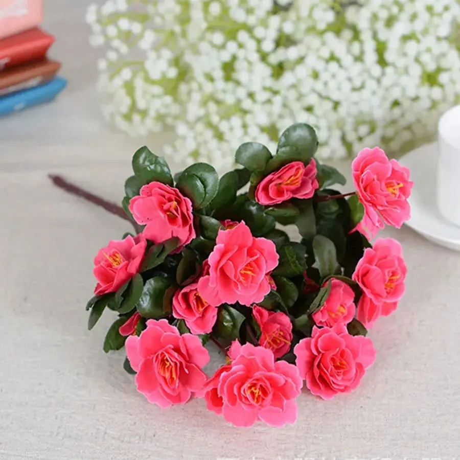 Artificial Baby Breath Faux Flowers for Vases White Color, Height 20", 4 pcs Real Touch Flowers for Wedding Party DIY Wreath Floral Arrangement Home Decoration - Confia
