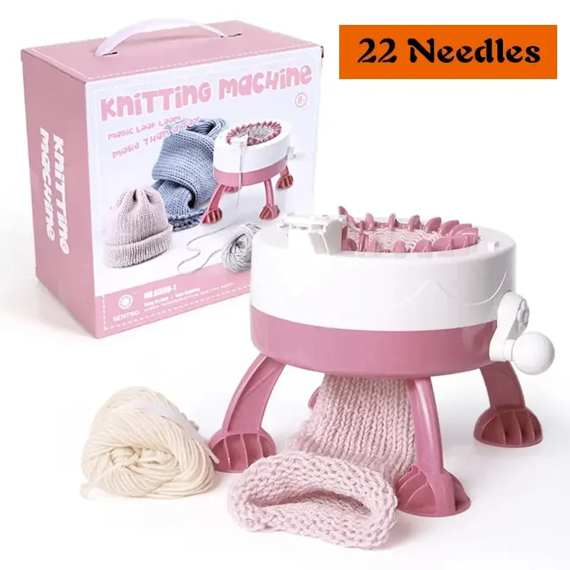 Manual Automatic Knitting Machine DIY Wool Crochet Scarf Sweater Adult Children Hats Socks Artifact Knitting Tools 22/40/48 Need - Confia
