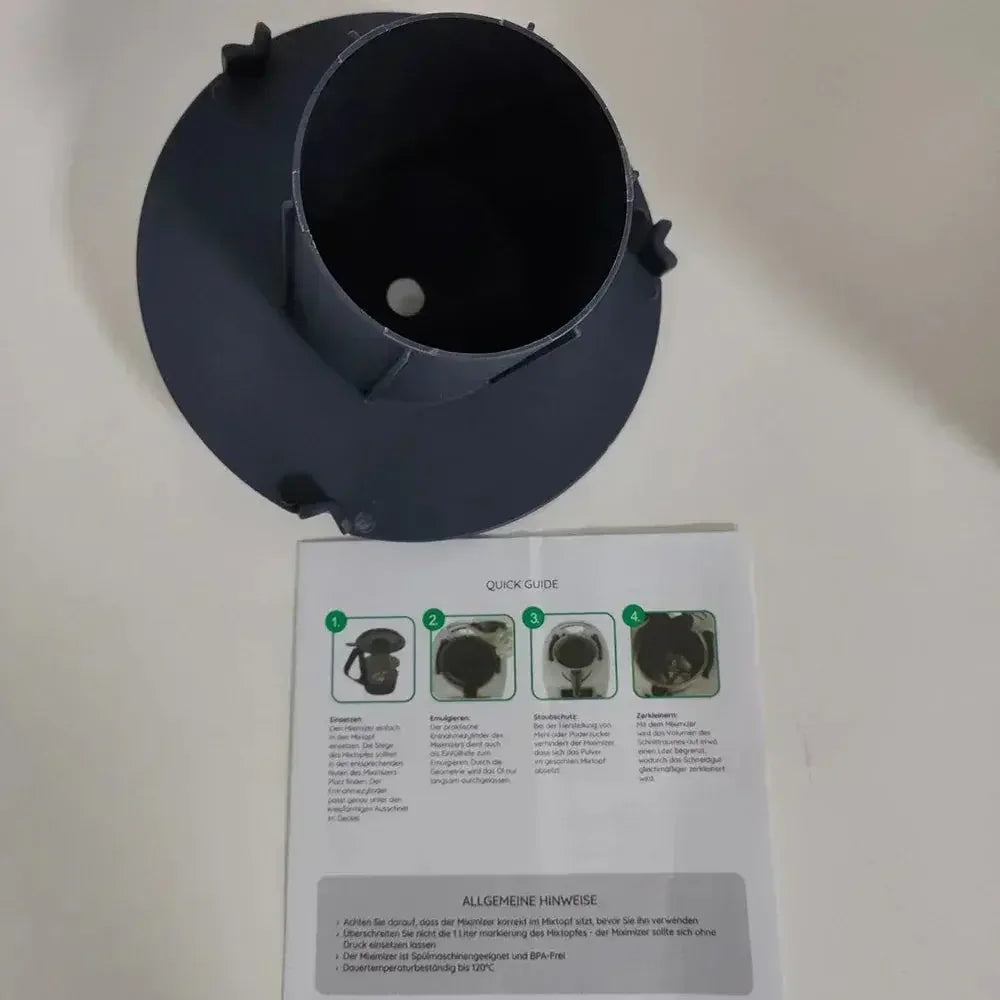 Mixing Bowl Reducer Efficient Chopping Mixing Dicing of Food Garlic Crusher Splash Guard Suitable for Thermomix TM5 TM6 20CC - Confia