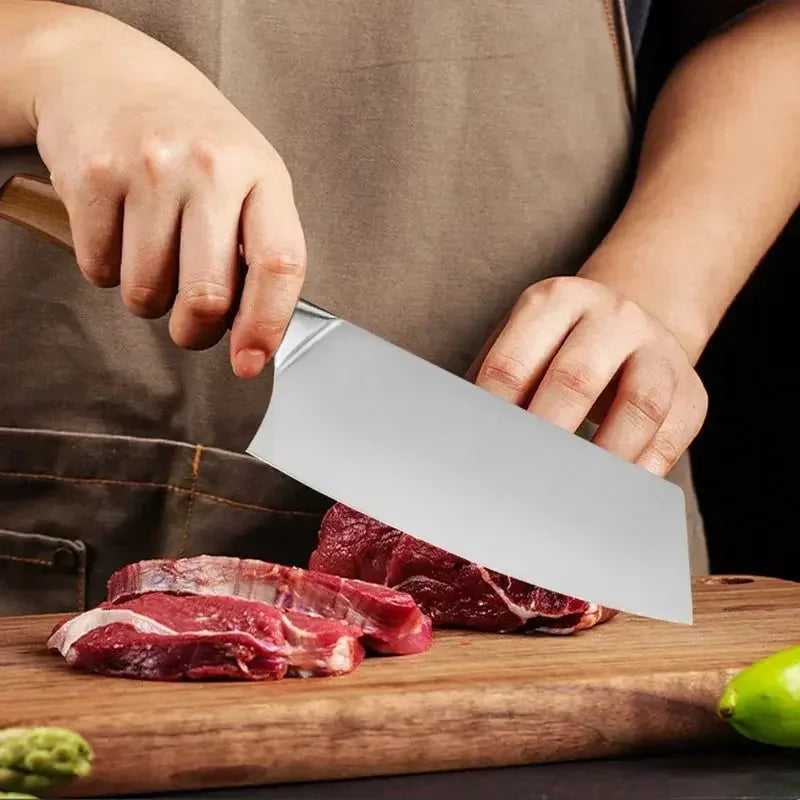 Professional Chef Knives Japanese Kitchen Knife Meat Fish Slicing Vegetable Cutter Butcher Cleaver Sashimi Cooking Utility Knife - Confia