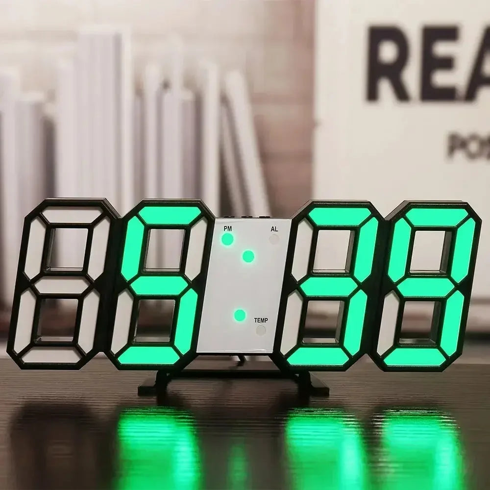 Alarm Clocks Decoration Garden Clocks Digital Clock Date/Temperature for Home Kitchen Offices Clock Decor - Confia