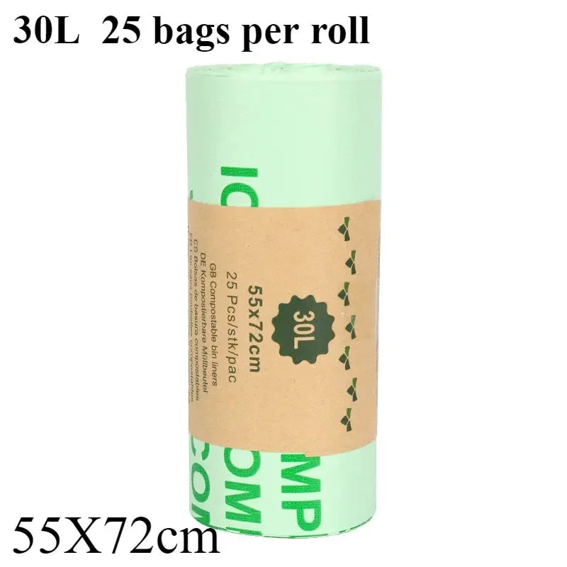 50PCS 6/8/10/30L Biodegradable Garbage Bags Household Compostable Garbage Bags rash Bag With Leak Resistant - Confia - reusablefoodstoragebags confia