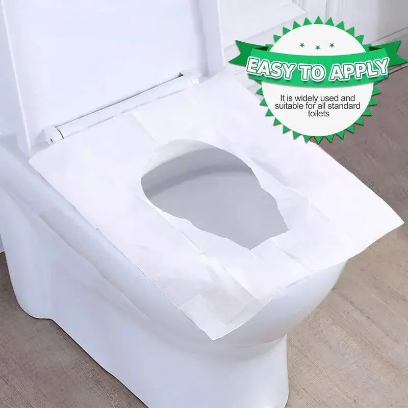 Disposable Toilet Seat Cover Portable Travel Camping Hotel Bathroom Toilet Mat Pads Degradable Soluble Water Toilet Covers Paper - Confia - reusablefoodstoragebags confia