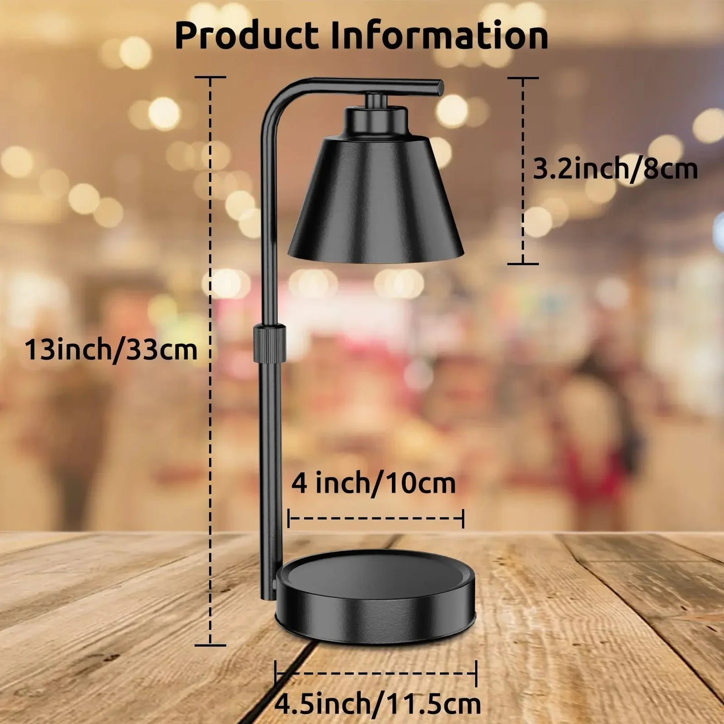 Candle Warmer Lamp with Timer- Dimmable Electric Melt wax warmer | candle warmer lamp | for Home Decor and Gifts for Mom - Confia - reusablefoodstoragebags confia