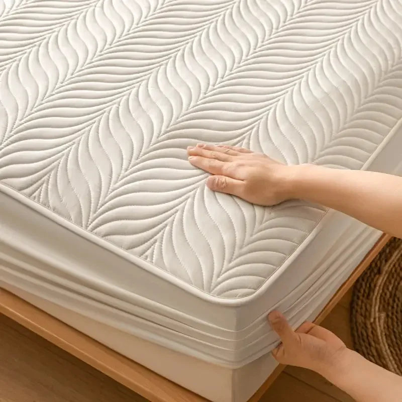 Waterproof Mattress Protector 1Piece - Ultra Soft Breathable & Hypoallergenic Fitted Bed Protector - Confia - reusablefoodstoragebags confia