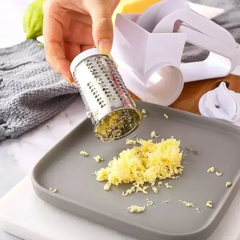 Hand-Cranked Cheese Grater Rotary Multi-functional Cheese Grater Creative Kitchen Cheese Shredder for Kitchen - Confia