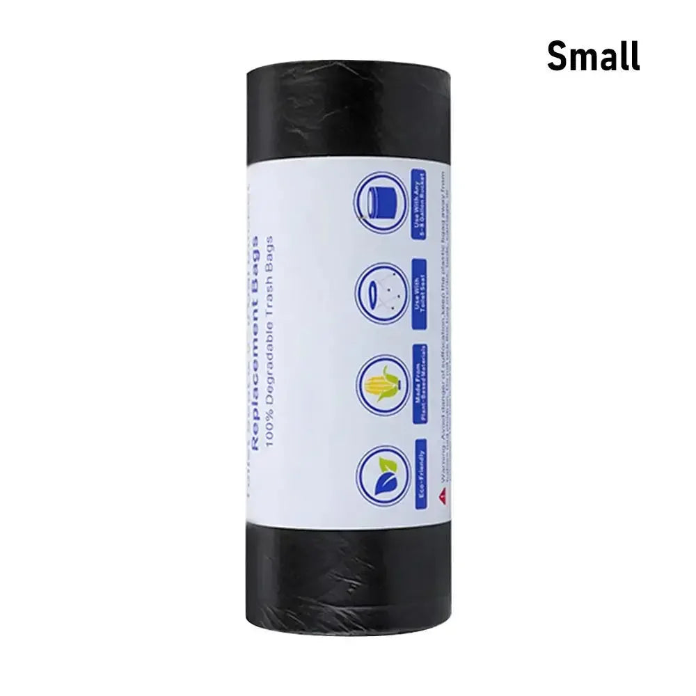 30Bags/Roll Disposable Garbage Bag Trash Can Bin Small Medium Large Rubbish Bag Points Off Black Plastic Bags Bathroom Kitchen - Confia - reusablefoodstoragebags confia