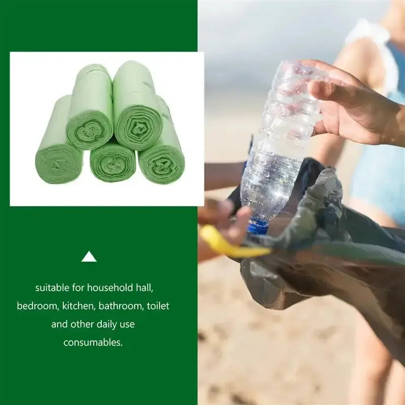 100 Pcs Biodegradable Garbage Bags Trash Compost Compostable Disposable Classified Waste Bag Disposable Garbage Bag - Confia - reusablefoodstoragebags confia