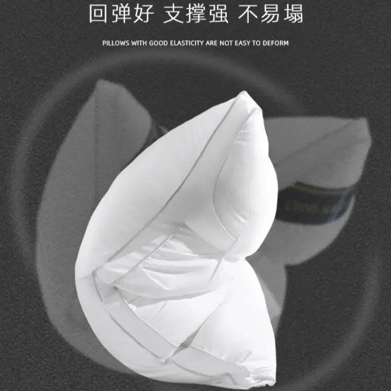 Sleeping Pillows 5-star Hotel Neck Pillow Three-dimensional Soft Solid Color Pillow Conjugated Microfiber Comfortable Pillows - Confia - reusablefoodstoragebags confia