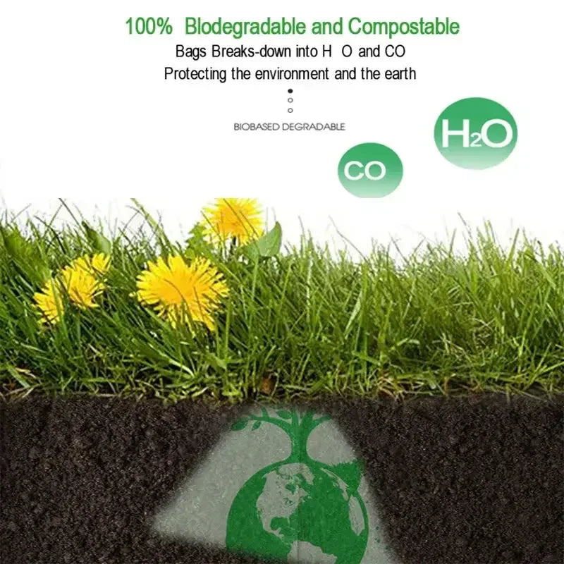 50PCS 6/8/10/30L Biodegradable Garbage Bags Household Compostable Garbage Bags rash Bag With Leak Resistant - Confia - reusablefoodstoragebags confia