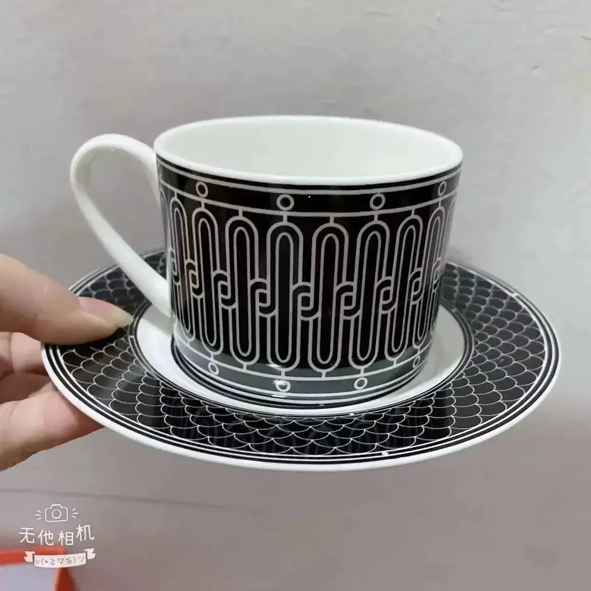12Pcs Gift Box Set Striped Dot Ceramic Espresso Coffee Cup Tea Milk Drinking Cups with Handle Mug for Office Dishwasher & Microwave Safe | Daily Use & Gifting Items - Confia