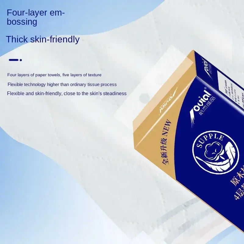 Bulk Pack Toilet Paper for Home Use Soft Embossed Tissues Bottom Extraction Hand Towels Bathroom Paper Essentials - Confia - reusablefoodstoragebags confia