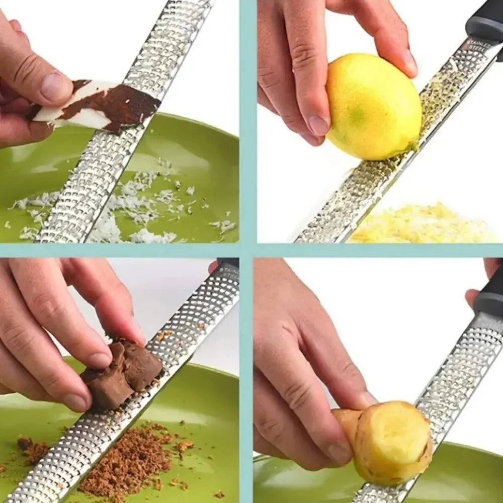 Multifunction Cheese Grater Hand-held Stainless Steel Slicer Lemon Grater Chocolate Chopper Vegetable Grater Kitchen Gadgets - Confia