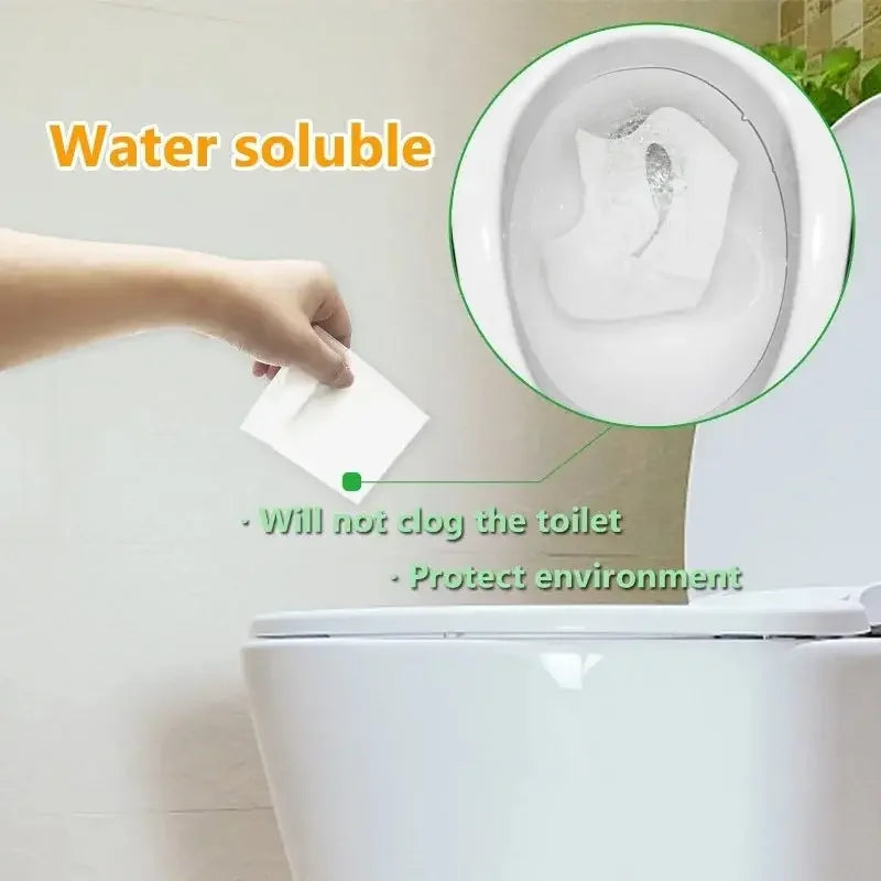 Disposable Toilet Seat Cover Portable Travel Camping Hotel Bathroom Toilet Mat Pads Degradable Soluble Water Toilet Covers Paper - Confia - reusablefoodstoragebags confia
