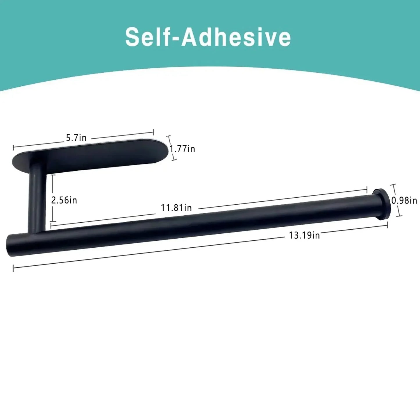 Kitchen Paper Towel Holder Adhesive Tissue Hanger Toilet Roll Paper Dispenser Multifunctional Paper Napkin Holder - Confia - reusablefoodstoragebags confia