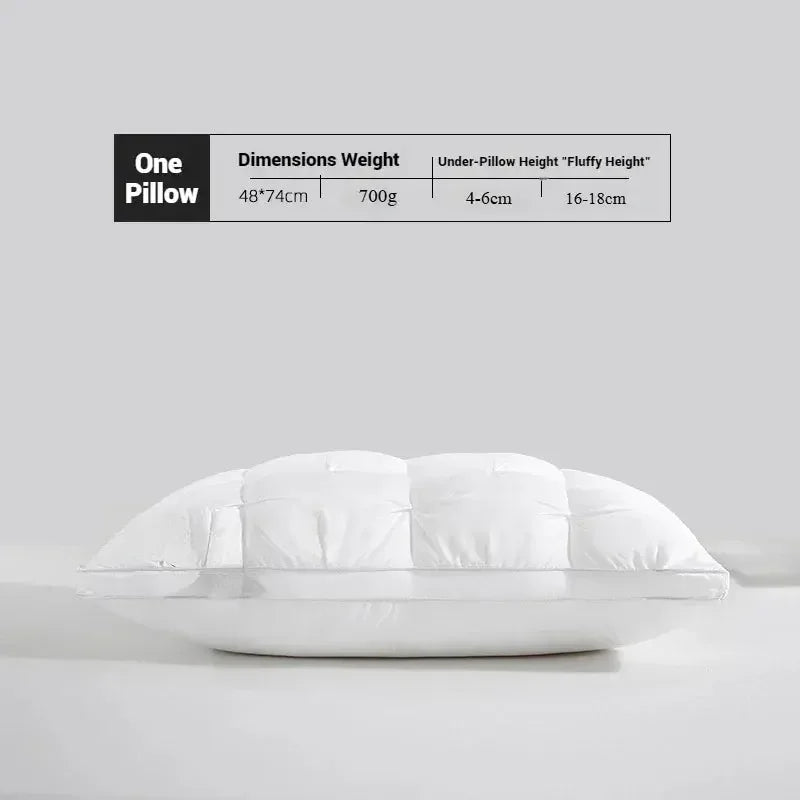 Sleeping Pillows 5-star Hotel Neck Pillow Three-dimensional Soft Solid Color Pillow Conjugated Microfiber Comfortable Pillows - Confia - reusablefoodstoragebags confia