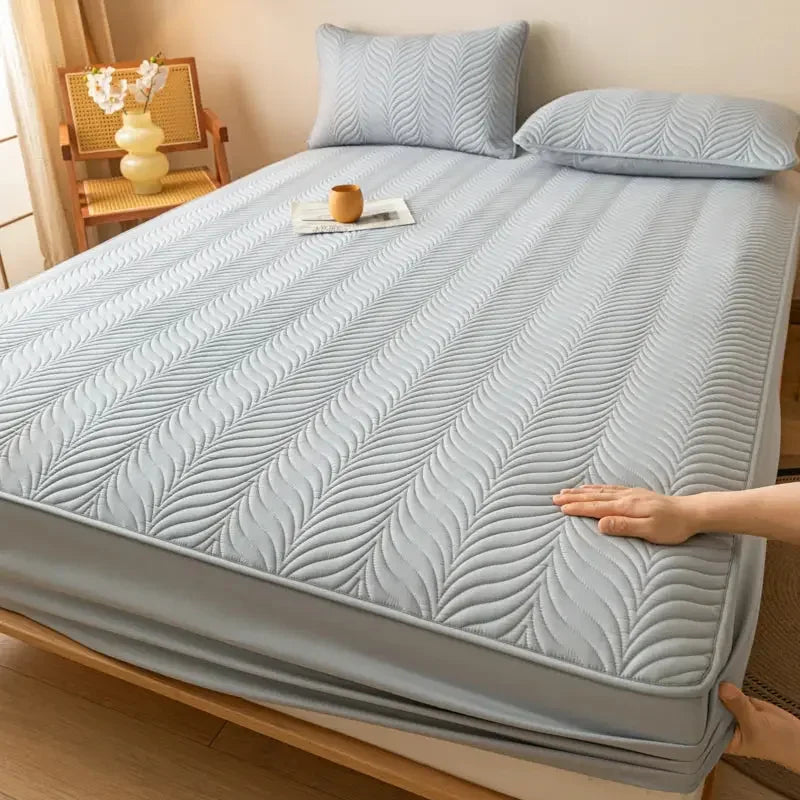 Waterproof Mattress Protector 1Piece - Ultra Soft Breathable & Hypoallergenic Fitted Bed Protector - Confia - reusablefoodstoragebags confia