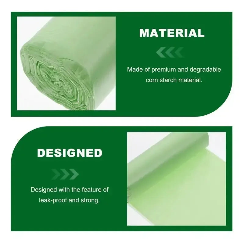 100 Pcs Biodegradable Garbage Bags Trash Compost Compostable Disposable Classified Waste Bag Disposable Garbage Bag - Confia - reusablefoodstoragebags confia