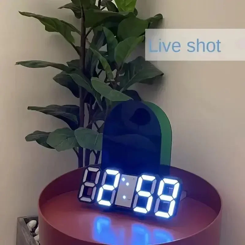 Alarm Clocks Decoration Garden Clocks Digital Clock Date/Temperature for Home Kitchen Offices Clock Decor - Confia