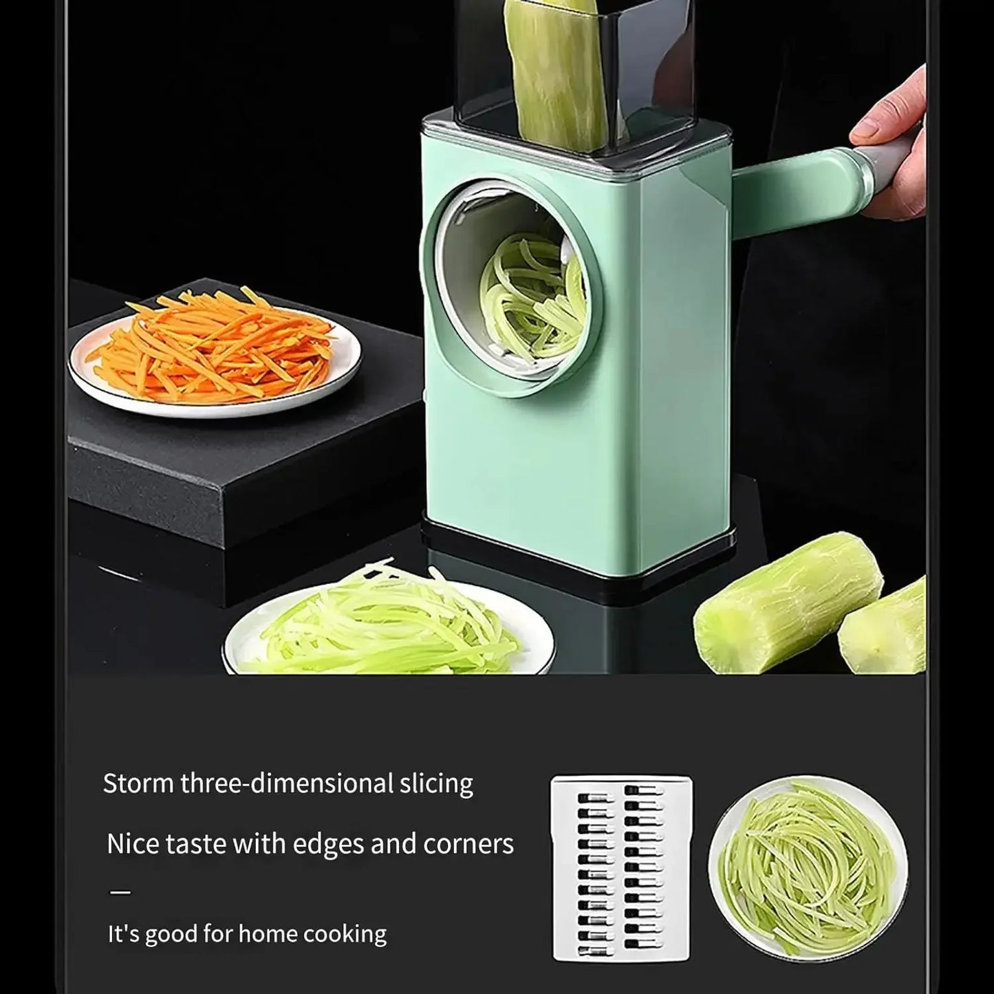 Potato Onion Garlic Chopper with Container String Chopper Food Processor Vegetable Chopper Dicer Cutter Grater Cheese Chopper - Confia