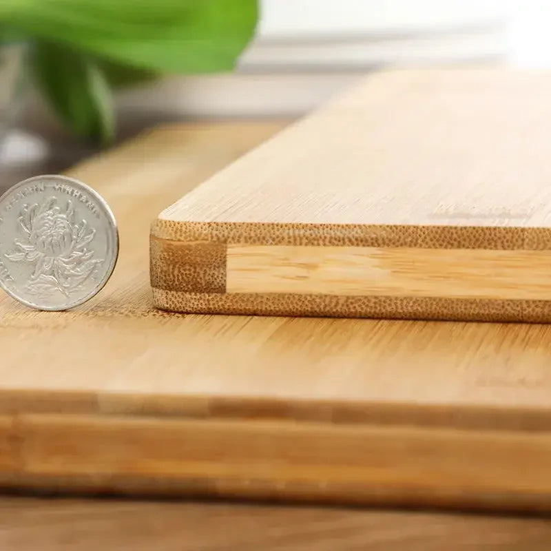 Chopping Board Bamboo Cutting Board Butcher Block for Kitchen Vegetables, Fruits, Cheese and Charcuterie - Confia