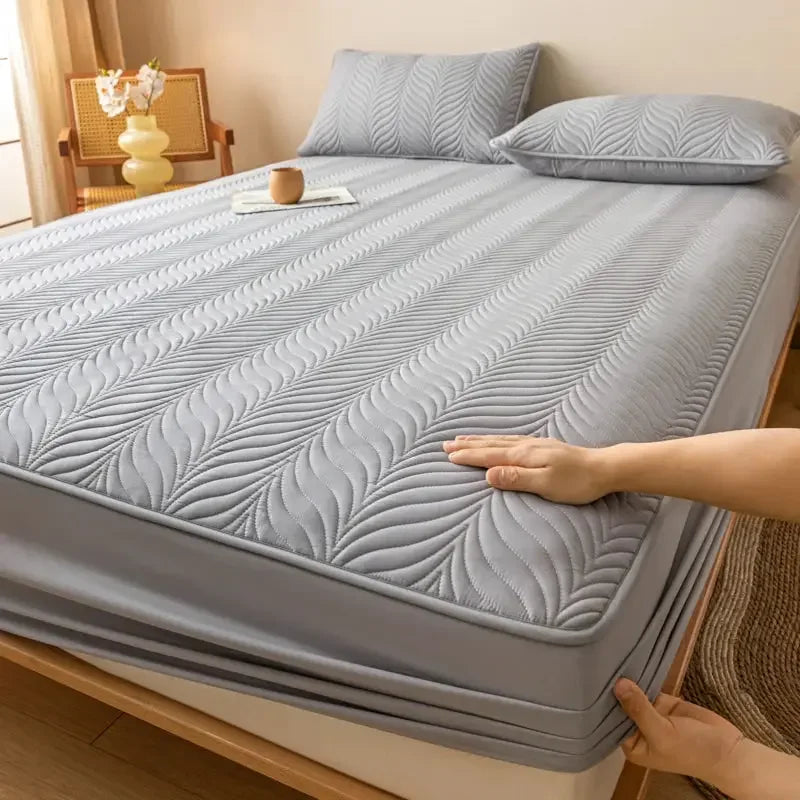 Waterproof Mattress Protector 1Piece - Ultra Soft Breathable & Hypoallergenic Fitted Bed Protector - Confia - reusablefoodstoragebags confia