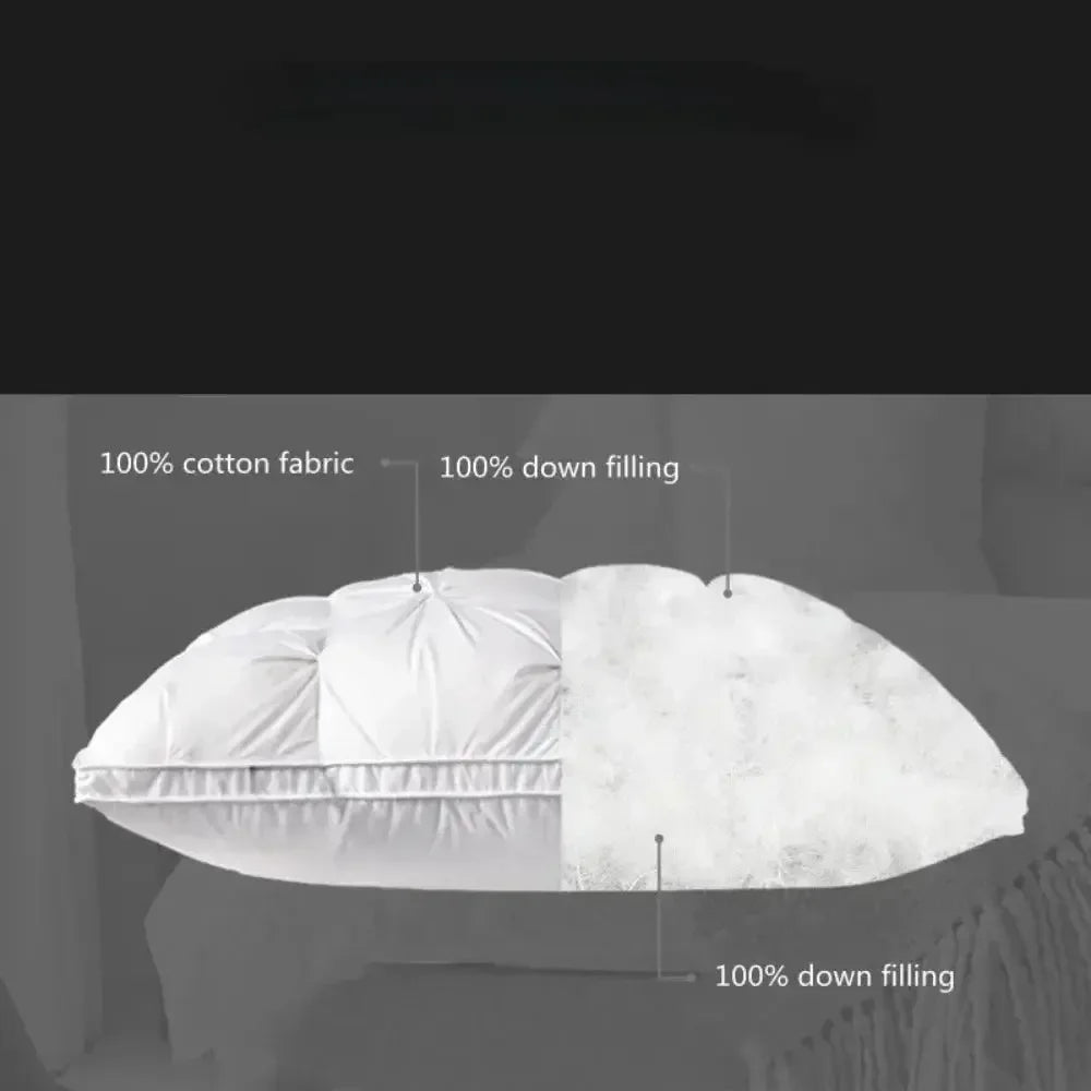 Sleeping Pillows 5-star Hotel Neck Pillow Three-dimensional Soft Solid Color Pillow Conjugated Microfiber Comfortable Pillows - Confia - reusablefoodstoragebags confia