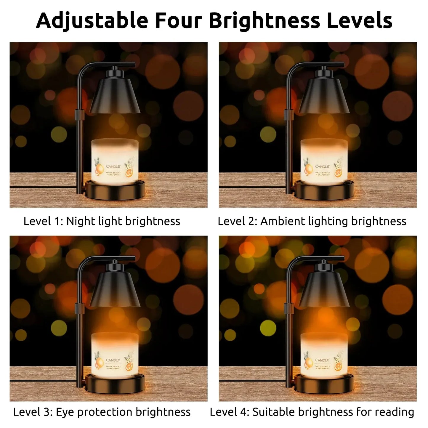 Candle Warmer Lamp with Timer- Dimmable Electric Melt wax warmer | candle warmer lamp | for Home Decor and Gifts for Mom - Confia - reusablefoodstoragebags confia
