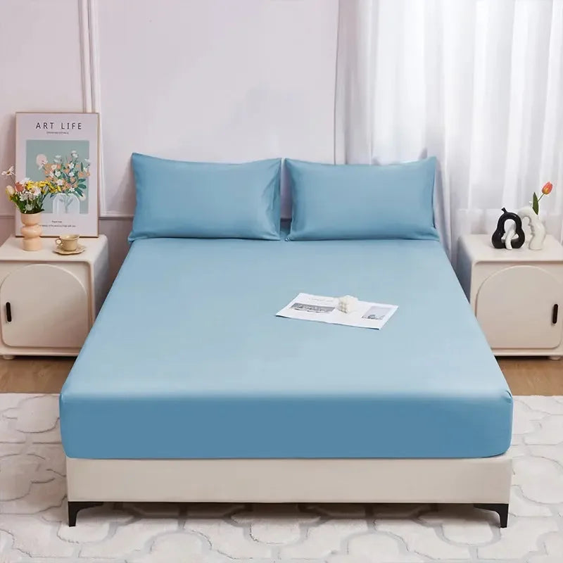 Safe Waterproof Mattress Protector, Breathable and Hypoallergenic Ultra Soft Fitted Bed Protector Cover, Machine Washable - Confia - reusablefoodstoragebags confia
