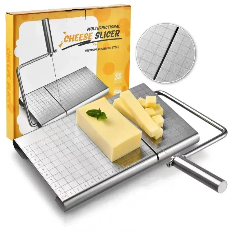 Cheese Slicer Household Ham and Cheeses Cut Into Slices Tools Kitchen Portable Gadget Heavy Duty Durable Butter Simple Cutter - Confia