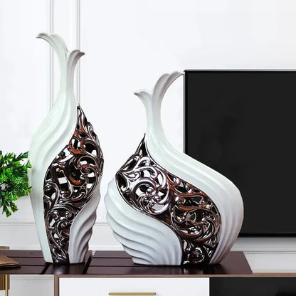 European Wedding Decor Crafts Ceramic Creative Room Decoration Handicraft Porcelain Figurines Decorations W3907 - Confia