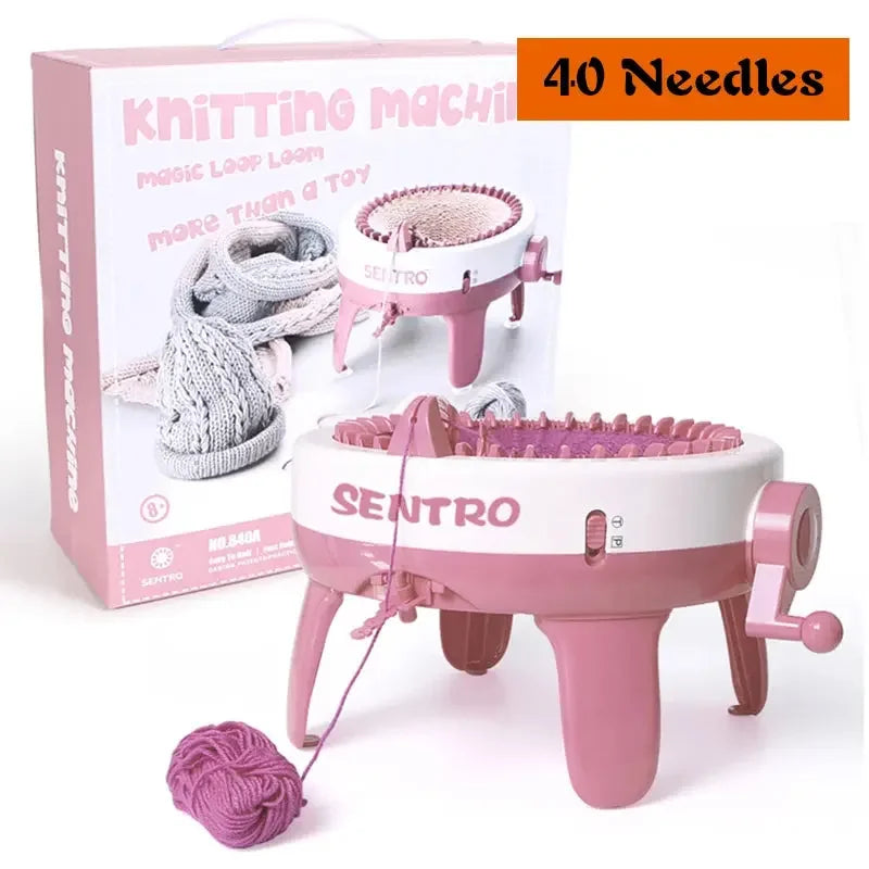 Manual Automatic Knitting Machine DIY Wool Crochet Scarf Sweater Adult Children Hats Socks Artifact Knitting Tools 22/40/48 Need - Confia