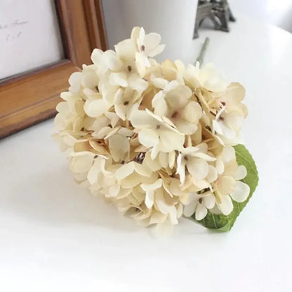 Artificial Flowers Silk Hydrangea Vase for Home Decoration Accessories Wedding Decorative Fake Plants Christmas Garland Material - Confia
