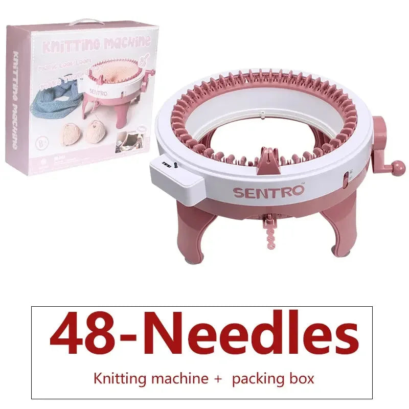 Manual Automatic Knitting Machine DIY Wool Crochet Scarf Sweater Adult Children Hats Socks Artifact Knitting Tools 22/40/48 Need - Confia