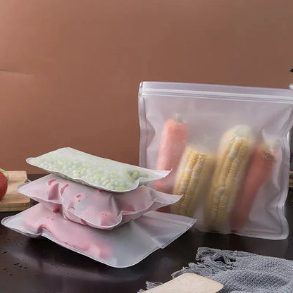 Cadrim Reusable Extra Thick Silicone Food Storage Bags - Confia - reusablefoodstoragebags confia