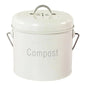 Small Indoor Kitchen Compost Bin | Odorless Composting Bin with Carbon Filters | Countertop Compost Bucket with Lid | Metal Kitchen Composter with Plastic Bucket Liner for Food & Waste Recycling - Confia - reusablefoodstoragebags confia
