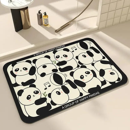 Bath Mats Cute Cat Dog Diatom Ooze Kitchen Accessories Prayer Mat Diatomaceous Earth Mat Non-Slip Super Absorbent Quick Drying Bathroom Mat Natural, Easy to Clean - Confia - reusablefoodstoragebags confia