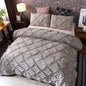 Queen Comfort Set 3Pieces, Gray Bed in a Bag Comforter Set for Bedroom - Confia - reusablefoodstoragebags confia