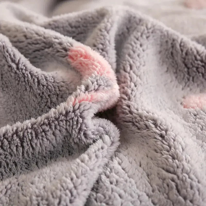 Winter Duvet Cover Thick Fleece Warm Flannel Coral Double Sided Velvet Bedding - Confia - reusablefoodstoragebags confia