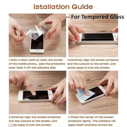 3Pcs Glass For iPhone Screen Protector Glass, Protective Phone Film For iPhone 16 Pro Max 15 Plus - Confia - reusablefoodstoragebags confia