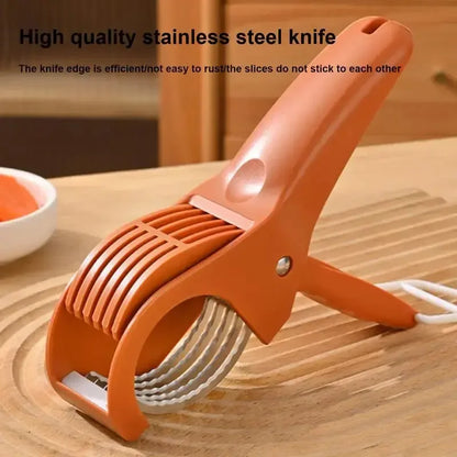Salad Cutter Chopper Portable Manual Fruit Slicer Creative Vegetable Slicer Kitchen Gadgets Chopping Tool Press Banana Slicer - Confia