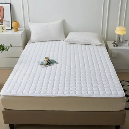 Waterproof Quilted Mattress Protector Cover Ultra Soft Breathable & Hypoallergenic Fitted Bed Protector for Single or Double Bed - Confia - reusablefoodstoragebags confia