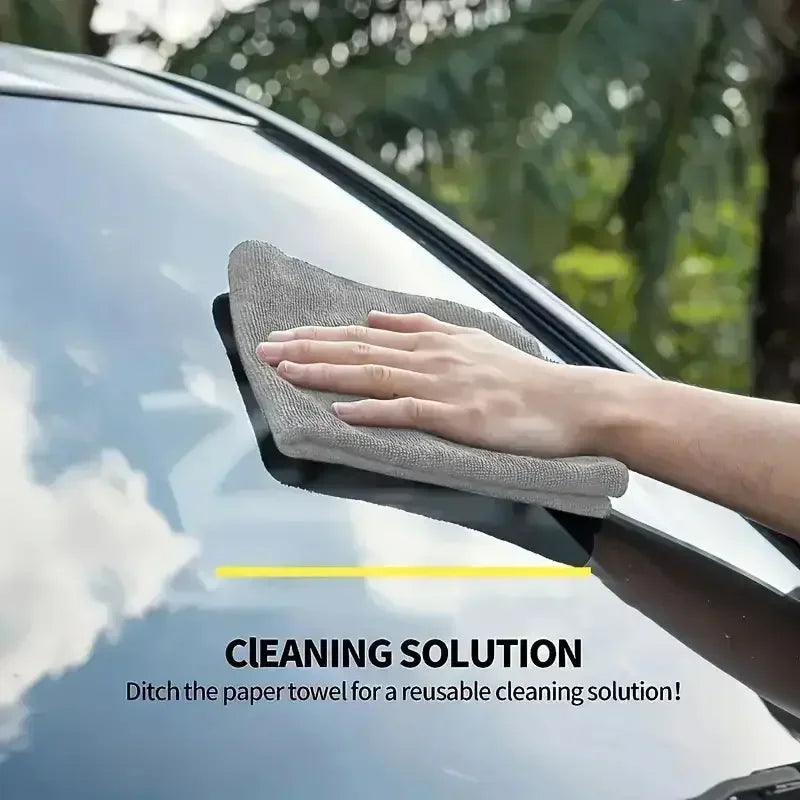 Thick Lint & Streak-Free Multipurpose Cloths - Automotive Microfiber Towels for Car Washing Drying Cloth Towel and Polishing Cloth - Confia - reusablefoodstoragebags confia