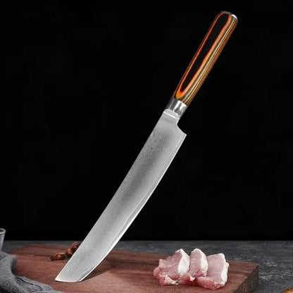 Chef Cooking Knives Wood Handle Japanese Damascus Steel Knife Cleaver Meat Vegetables Slicing Fruit Paring Kitchen Knives Tools - Confia