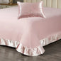 2-3 PCS Satin Jacquard Bed Decor Set 1or2 PillowCover 1 Sheet 180*230/240*250cm, PillowCover 48*74cm Shrinkagefree Fade Resist - Confia - reusablefoodstoragebags confia