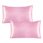 Satin Pillowcase Standard Set Of 2 - Green Silky Pillow Cases For Hair And Skin 20x26 Inches Pillow Covers With Envelope Closure - Confia - reusablefoodstoragebags confia