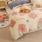 Winter Duvet Cover Thick Fleece Warm Flannel Coral Double Sided Velvet Bedding - Confia - reusablefoodstoragebags confia