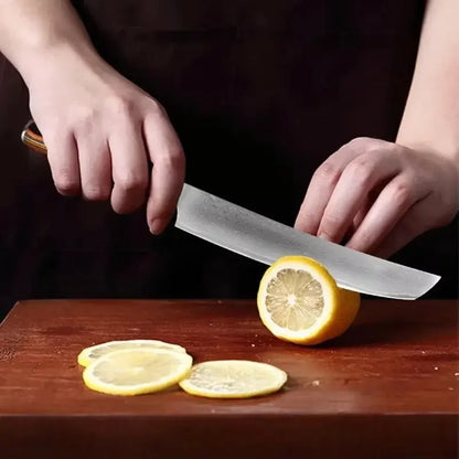 Chef Cooking Knives Wood Handle Japanese Damascus Steel Knife Cleaver Meat Vegetables Slicing Fruit Paring Kitchen Knives Tools - Confia