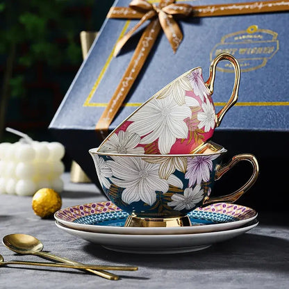 Ceramic coffee cup high-end exquisite high-end sense niche bone Ceramic Tea/Coffee Cups/Mugs | Idle Gift for Your Friends and Family - Confia