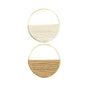 2Pcs Hand Woven Bohemian Wall Hanging Circular Wooden Cotton Rope Wall Decor Art Chic Bedroom Living Room Ideal Tapestries - Confia
